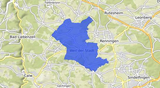 Bodenrichtwertkarte Weil der Stadt
